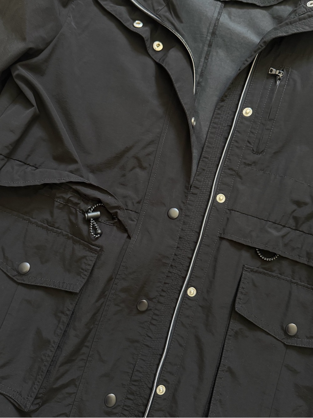 J. Crew Black Hooded Raincoat - Picture 4 of 7